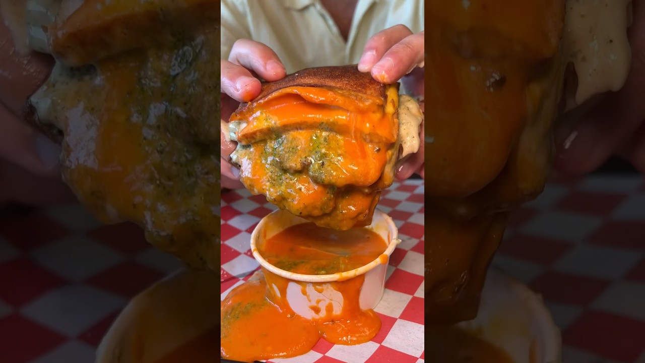 The MELTDOWN BURGER from Tony Beef in Galloway & Somers Point NJ! 🧀🍞🍔🍅 Yes PLEASE. #DEVOURPOWER