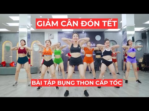 30 PHÚT THỂ DỤC GIẢM BÉO BỤNG ĐÓN TẾT |  GIẢM EO GIẢM CÂN TẠI NHÀ CÙNG BẢO NGỌC AEROBIC