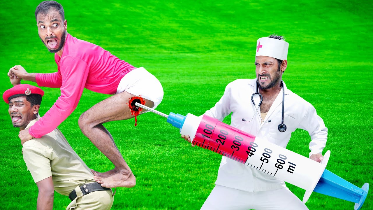 Must Watch Very Special Trending Funniest Fun Top New Comedy Video 2025 Injection Funny Video E-159