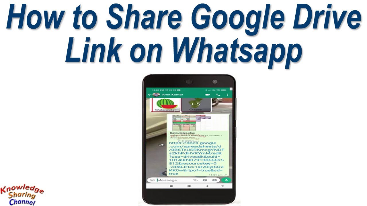 Share Google Drive Link on WhatsApp 📱