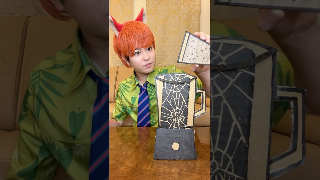 FIX ONE’S CARDBOARD CELL-PHONE WITH A BLENDER！#asmr