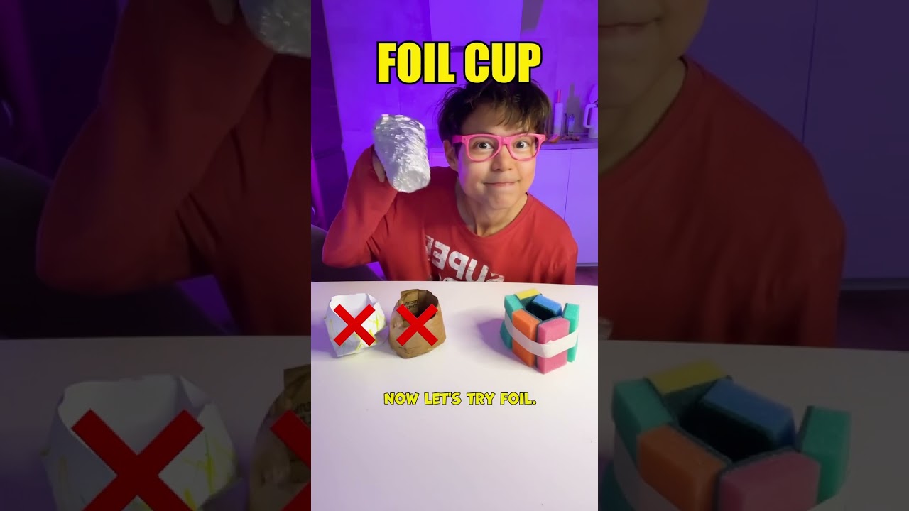 Scientific experiments with water and cardboard Cups! 💦