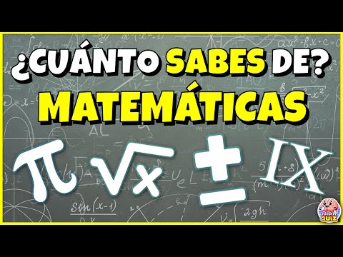 ¿Cuánto Sabes de "MATEMÁTICAS"? 🤓| Test/Trivia/Quiz
