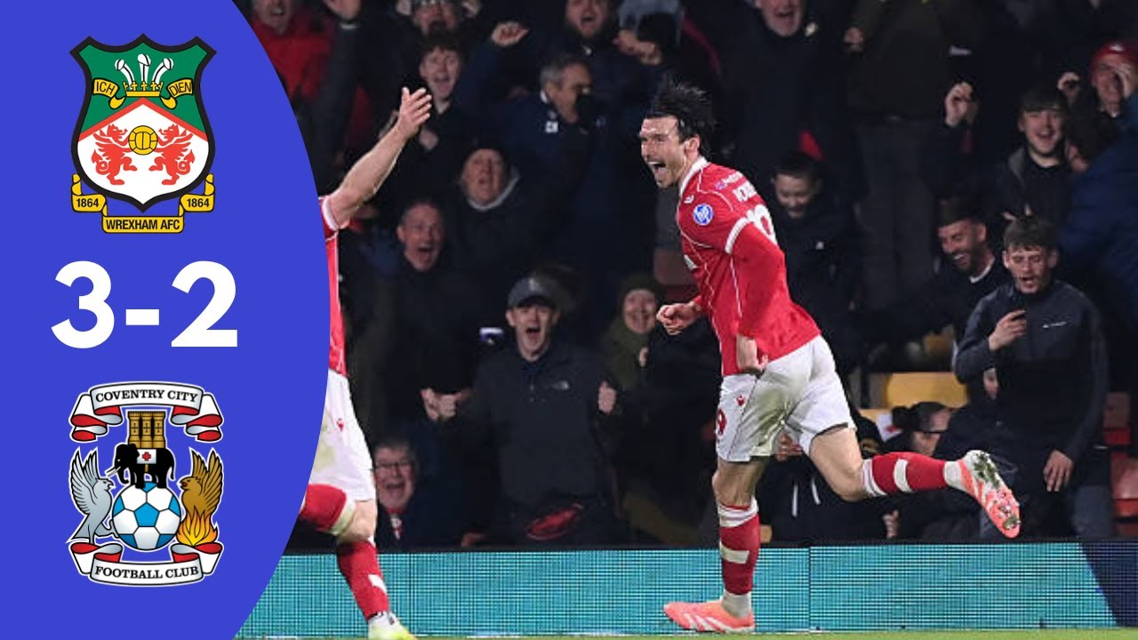 Exciting Wrexham vs Coventry 3-2 Thriller | Championship Highlights 2025/2026 ⚽