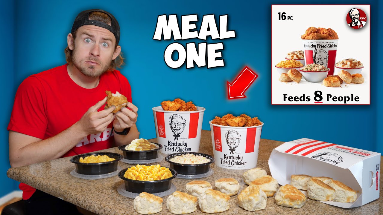 One Day of Only Family-Sized Fast Food 🍔