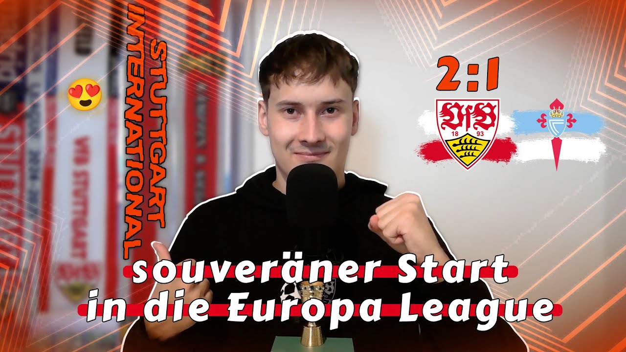 VfB Stuttgart's Dominant 2:1 Win Over Celta Vigo in Europa League! ⚪🔴