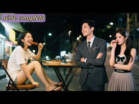 Cansado de encontros da elite, o CEO se apaixona por uma garota simples comendo na rua!