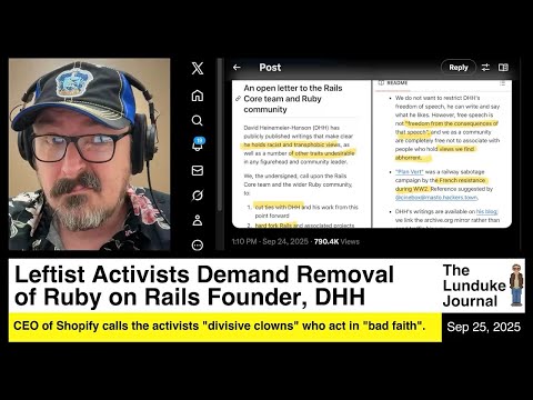 Leftist Activists Demand Removal of Ruby on Rails Founder, DHH