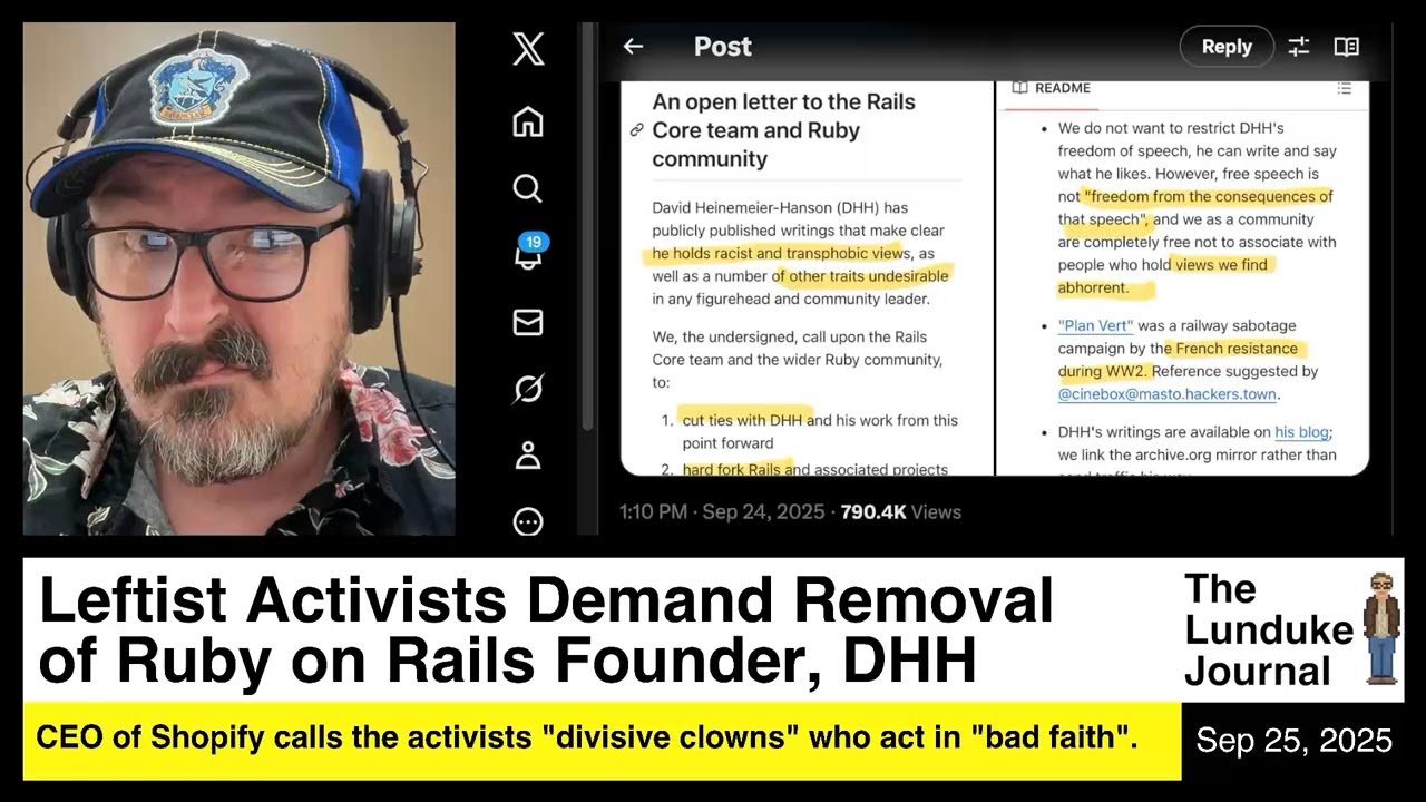 Activists Call for Ruby on Rails Founder’s Removal Amid Controversy 🚨