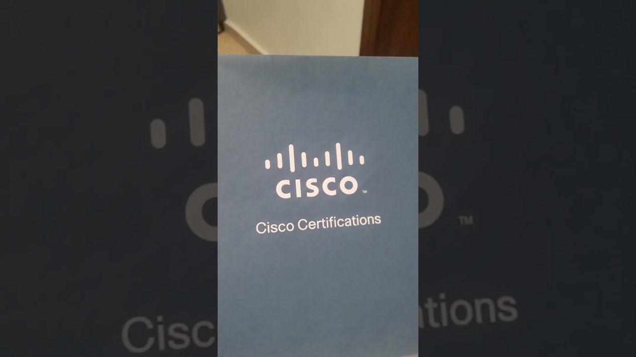 Unboxing My Cisco Certification 🎉