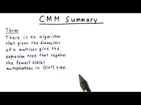 CMM Summary - Georgia Tech - Computability, Complexity, Theory: Algorithms