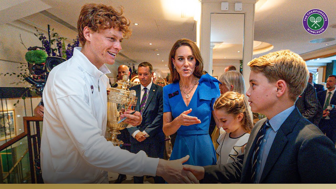 Jannik Sinner Celebrates Wimbledon Victory with Prince and Princess of Wales 🎾