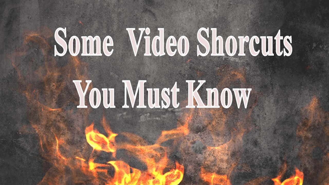 Essential Video Shortcuts for Efficient Editing