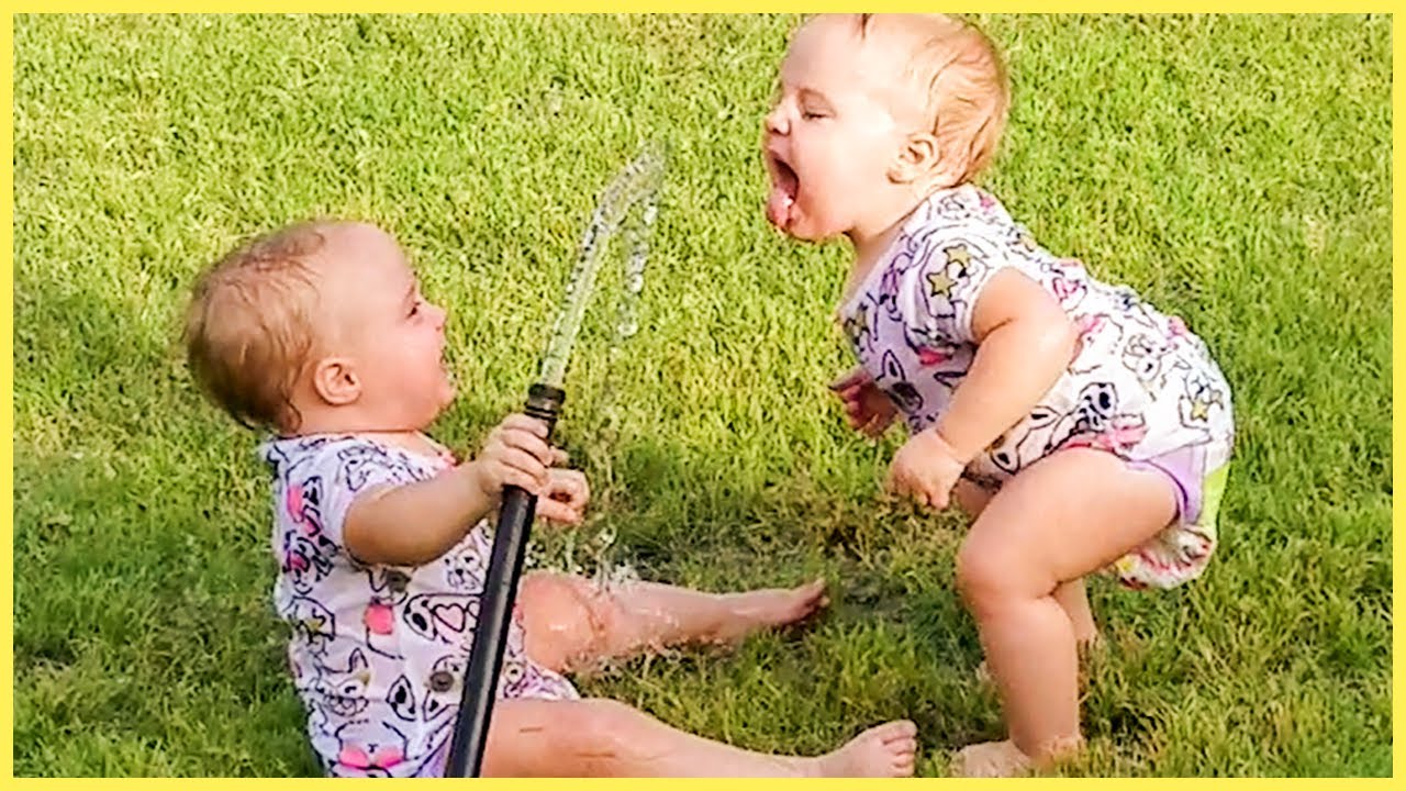 Hilarious Baby Water Play Moments 😂 | Adorable Outdoor Baby Videos
