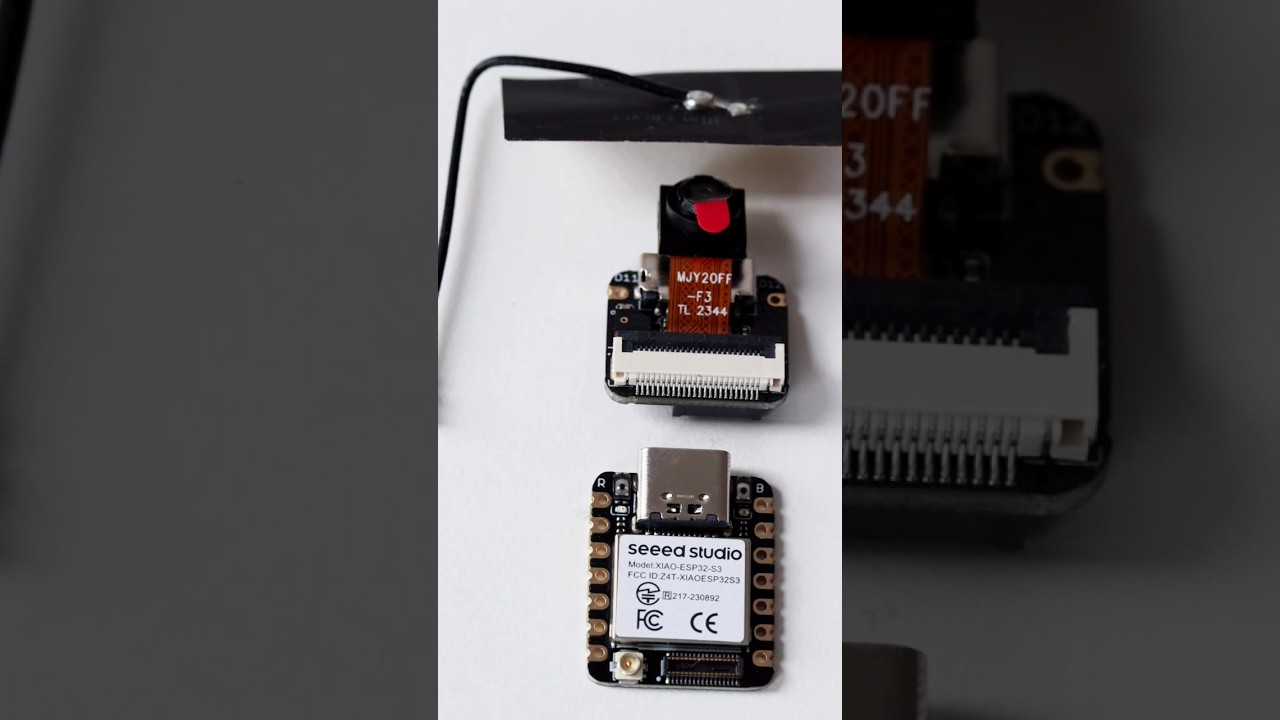 XIAO ESP32S3 Sense with Camera and Microphone for IoT, ML and AI tasks #shorts #esp32 #iot