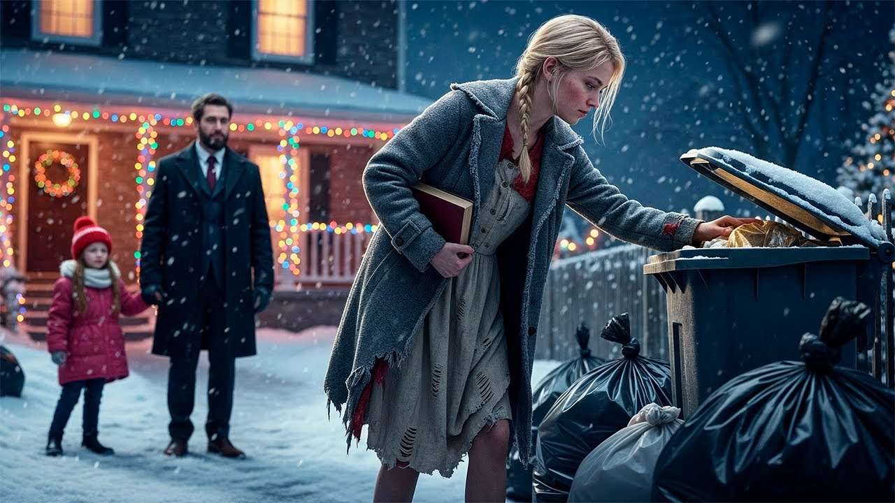 PADRE MILLONARIO VE A MUJER SIN HOGAR EN NOCHEBUENA—LO QUE DICE CAMBIA SU VIDA PARA SIEMPRE