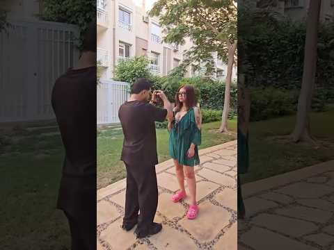 كواليس تصوير هدير عبد الرازق في فيديو جديد