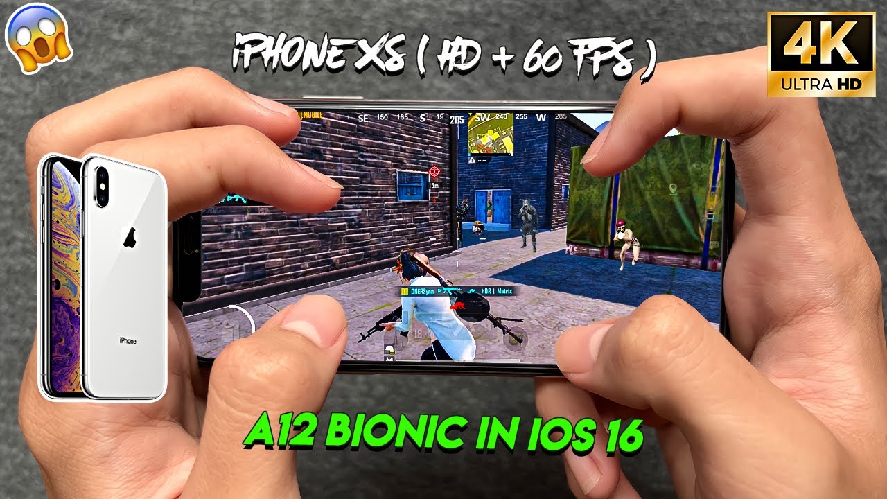 iPhone XS PUBG Test in iOS 16 (HD + 60 FPS) 🔥