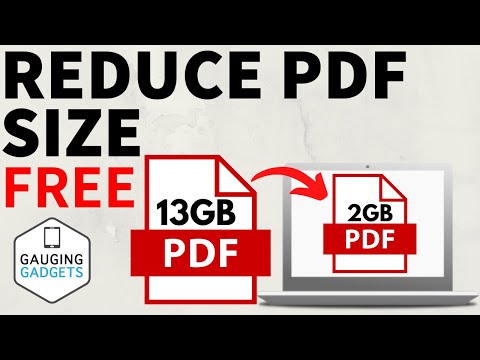 How to Reduce Size of PDF File - FREE