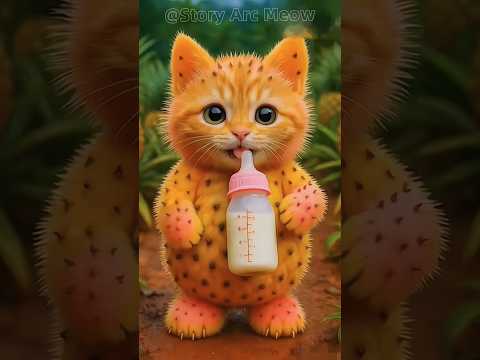 Pineapple cute kitten 😻🍼#shorts #shortsfeed #catshorts #cutecat #dudidudidamdam