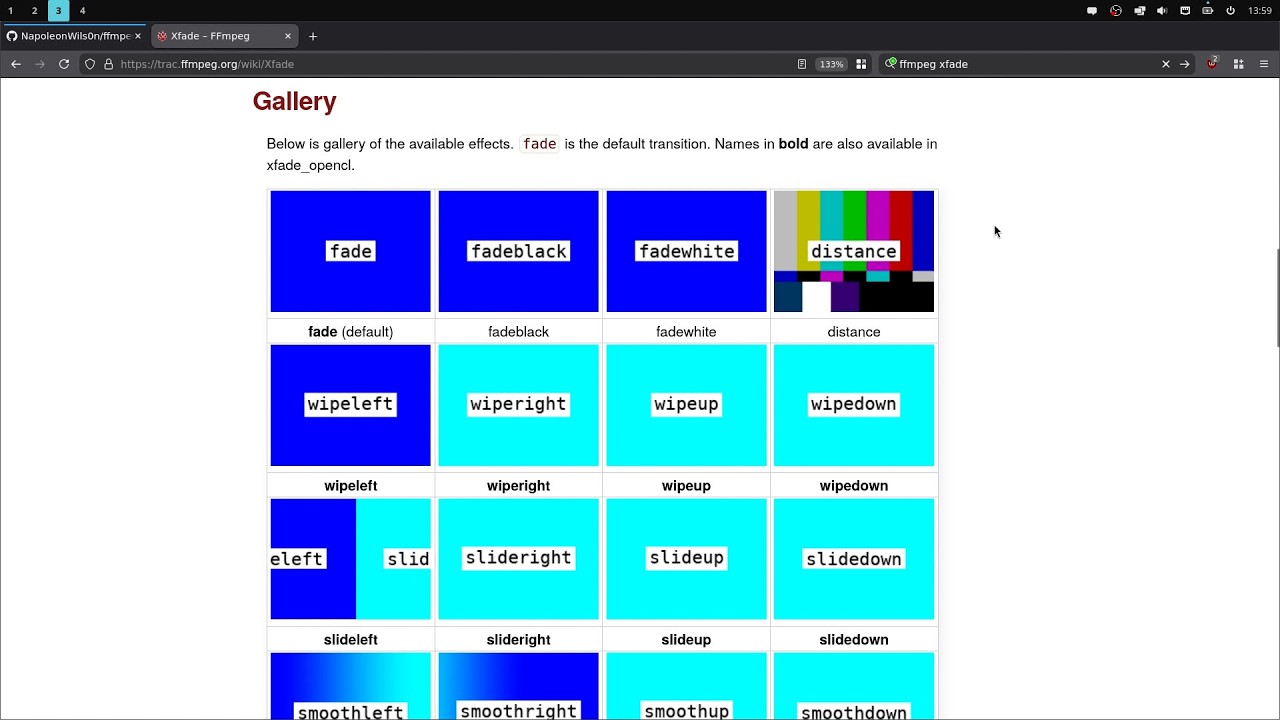xfade-clips add ffmpeg xfade transitions between multiple clips.