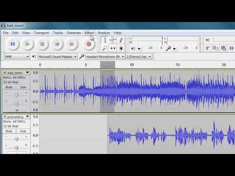 Getting started with Audacity: Mixing multiple tracks