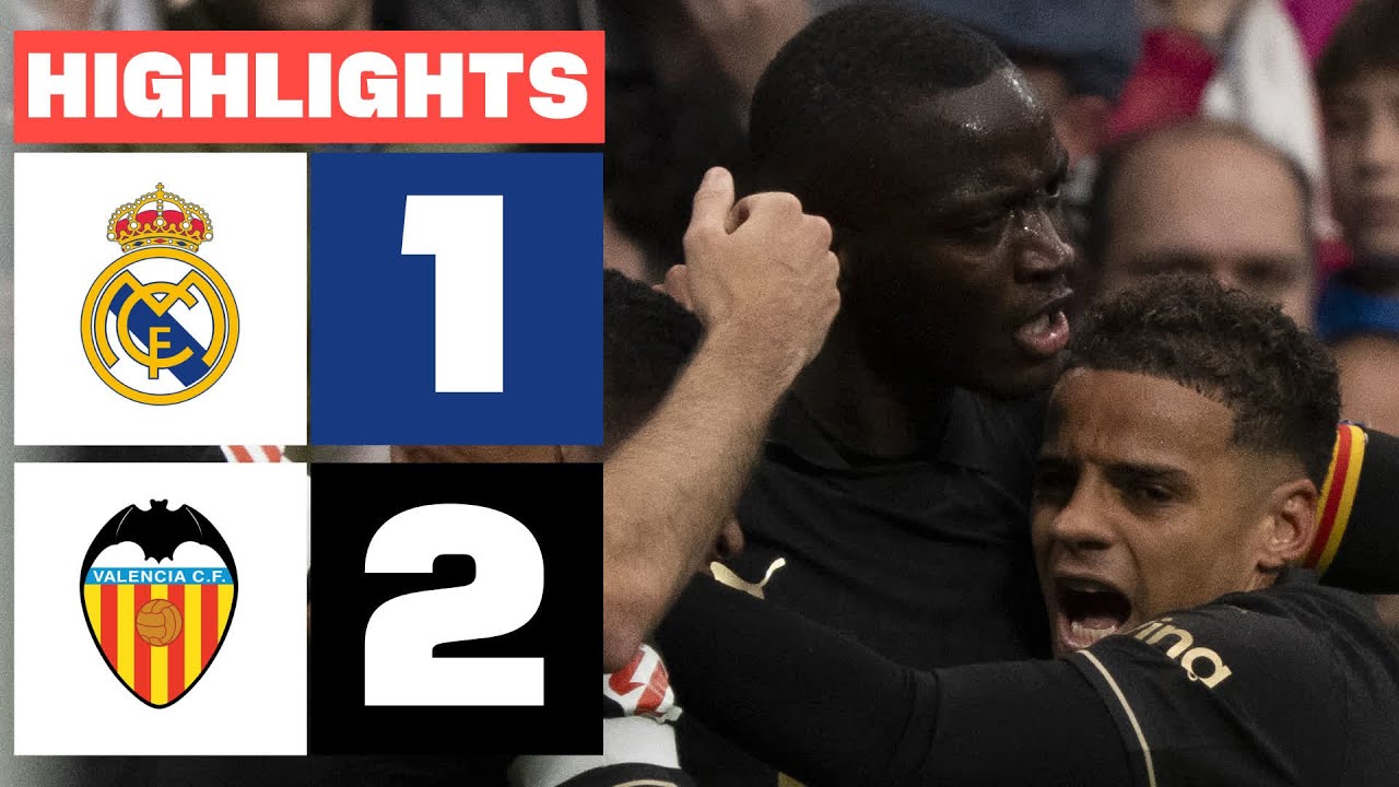 Resumen: Real Madrid 1 - 2 Valencia CF en LaLiga EA Sports