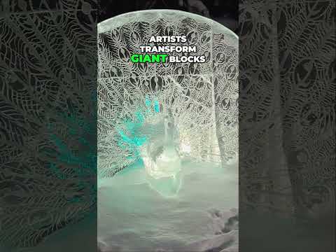 Incredible Ice Sculptures at The World Ice Art Championships! #fairbanksalaska #travelvlog