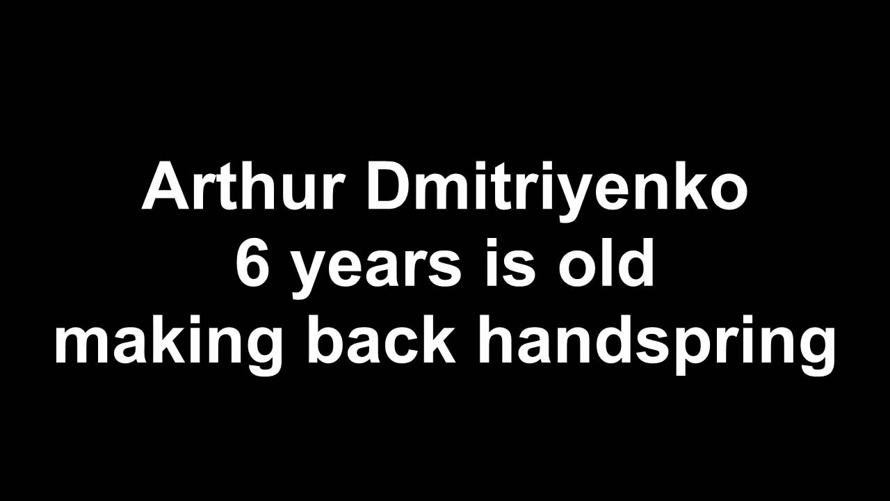Young Gymnast Arthur, 6, Perfects His Back Handspring 🤸‍♂️