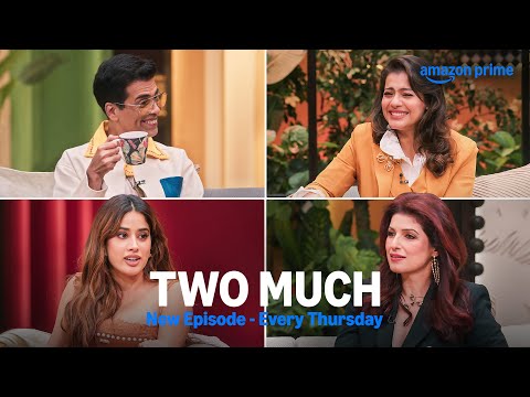 Karan Johar and Janhvi Kapoor sparkle up the couch 🛋️ | Two Much with Kajol and Twinkle #bollywood