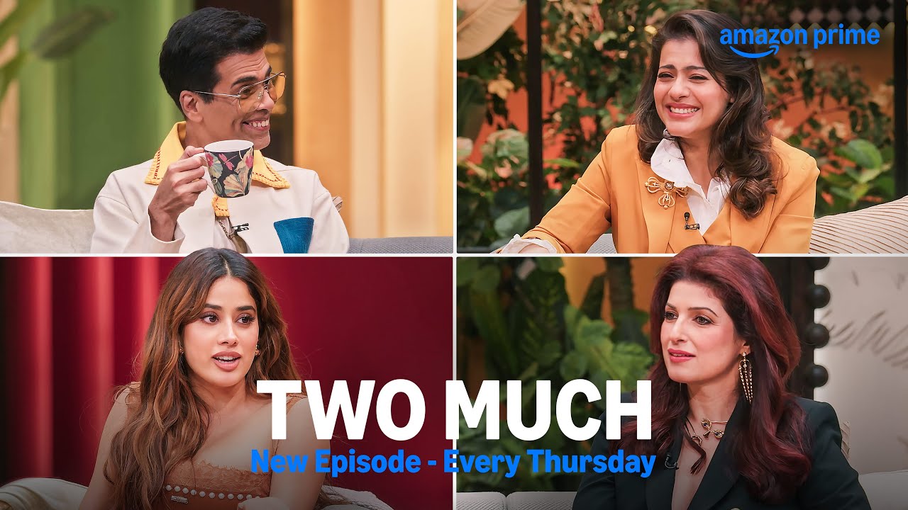 Karan Johar & Janhvi Kapoor Shine on 'Two Much' Couch with Kajol & Twinkle ✨