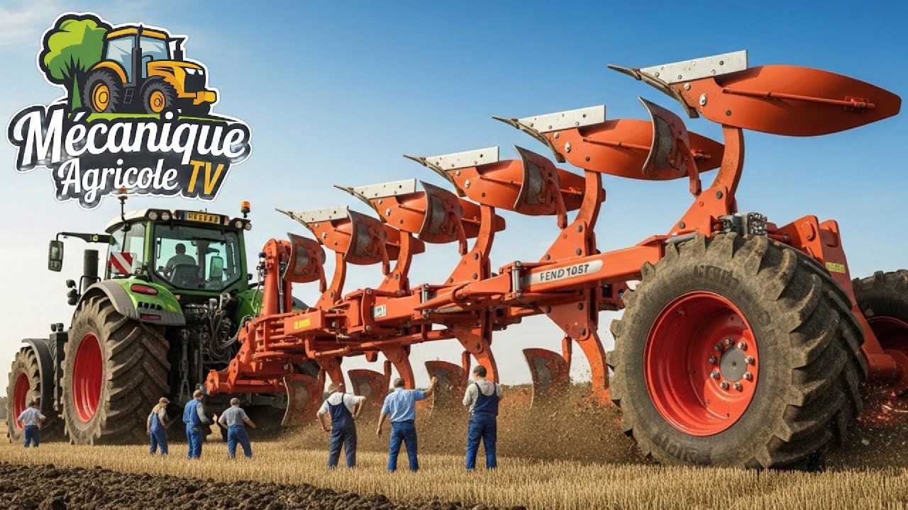 Labourage de 120ha par jour avec la technologie agricole 🚜