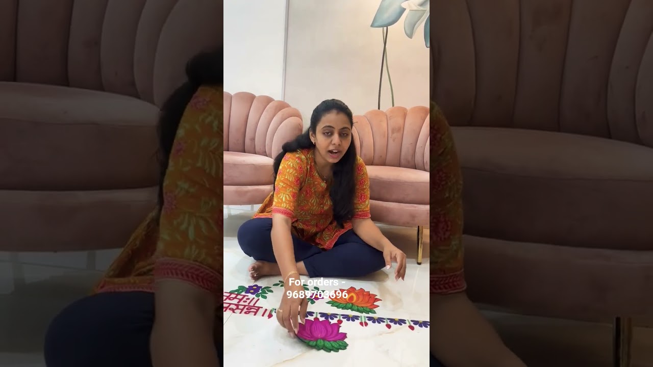 Handcrafted Rangoli Patches for Immediate Use