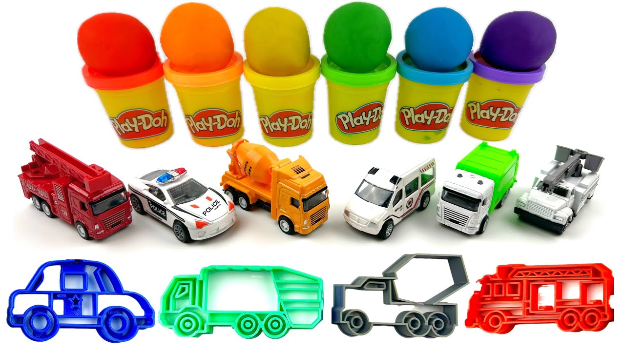 Create Vehicles with Playdoh | Toddler Fun Learning