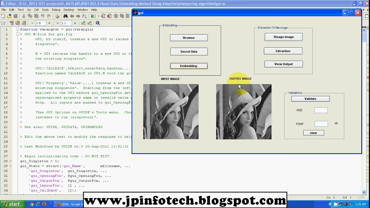 A Novel Data Embedding Method Using Adaptive Pixel Pair Matching | MATLAB