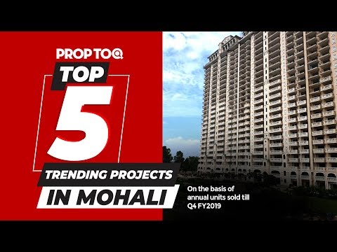 Top 5 trending projects in Mohali | on the basis of annual units sold till Q4 FY19