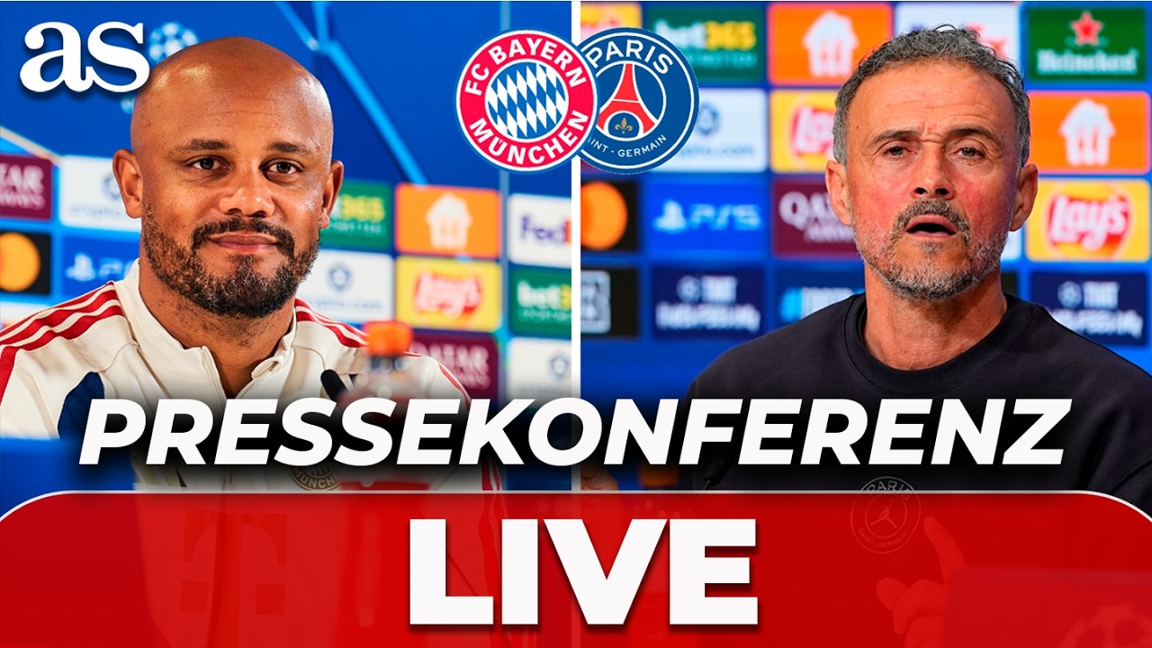 Live: Enrique & Kompany nach Bayern vs PSG Pressekonferenz
