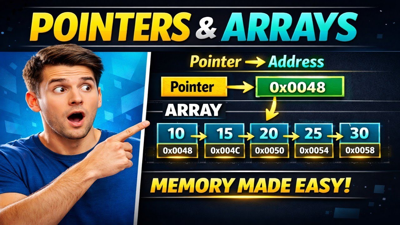 Master Pointers & Arrays in C Programming: A Complete Guide 🔍