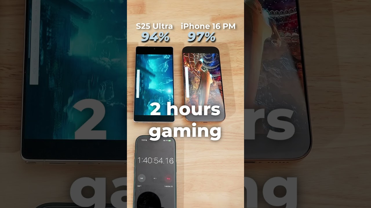 Galaxy S25 Ultra vs iPhone 16 Pro Max Battery Test 🔋
