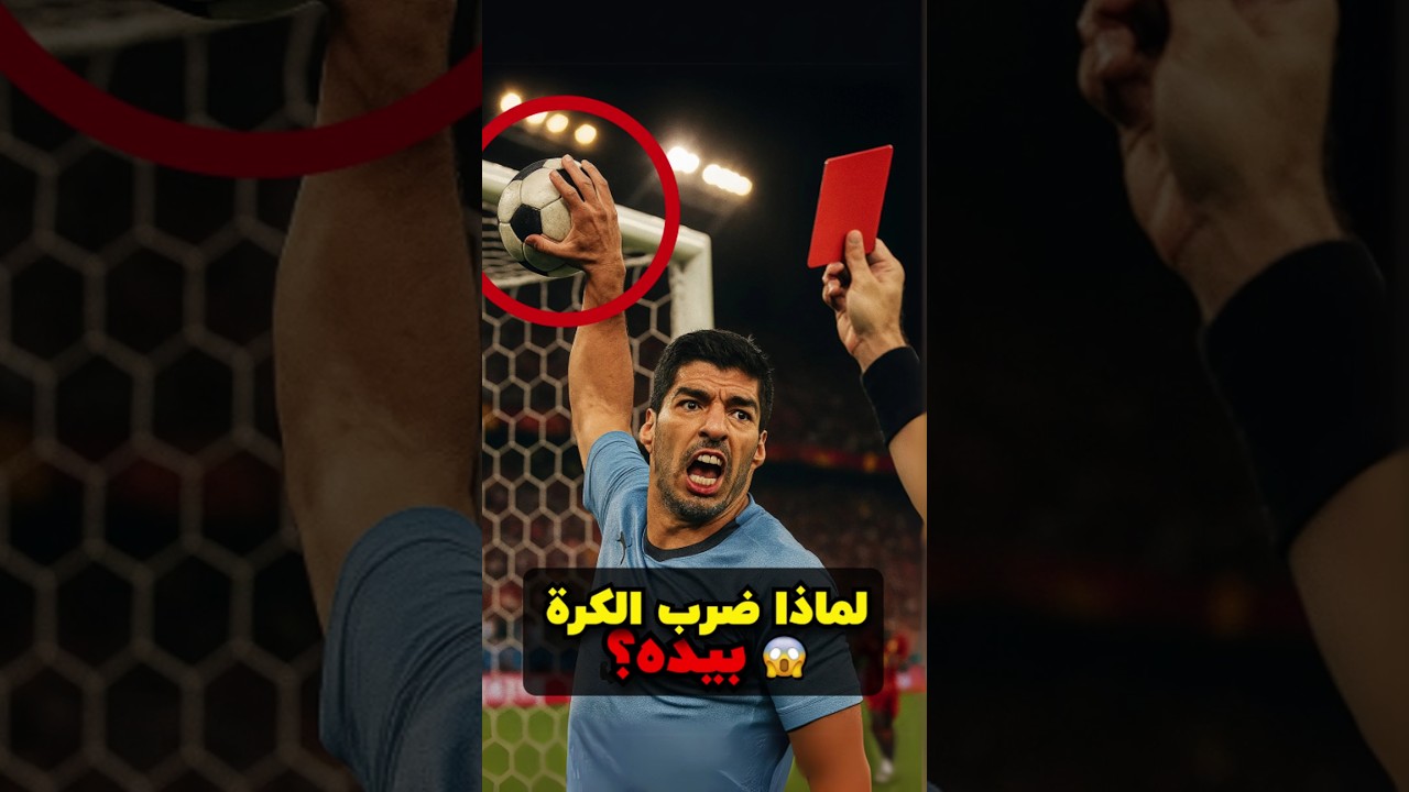 لماذا يلمس لاعبو كرة القدم الكرة بأيديهم؟ 🤔