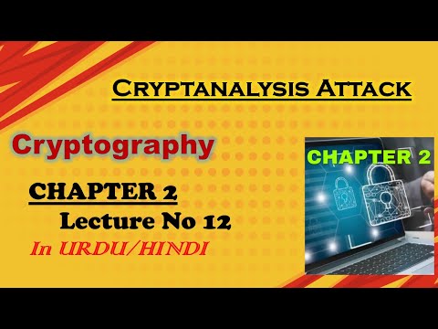 Cryptanalysis Attacks | Cryptography | Chapter 2 | Lecturer 12
