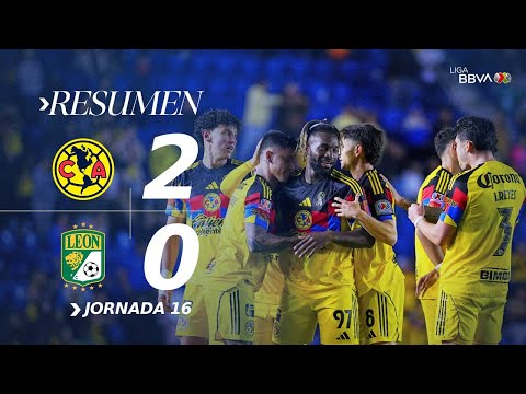 AMÉRICA 2-0 LEÓN J16 AP25 | Las Águilas emprenden vuelo y ponen la mira en la cima de la tabla.