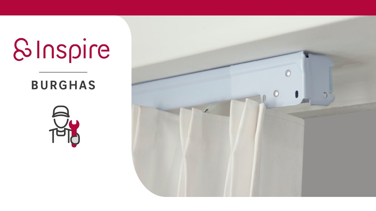Installer le rail rideau extensible Burghas INSPIRE đ