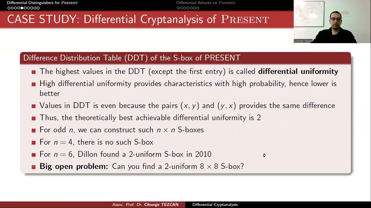 Master Differential Cryptanalysis of PRESENT Cipher π | Complete Course