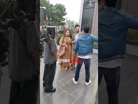 Hiba Bukhari & Feroz khan on set Main Zameen Tu asman coming on Green entertainment | #hibabukhari