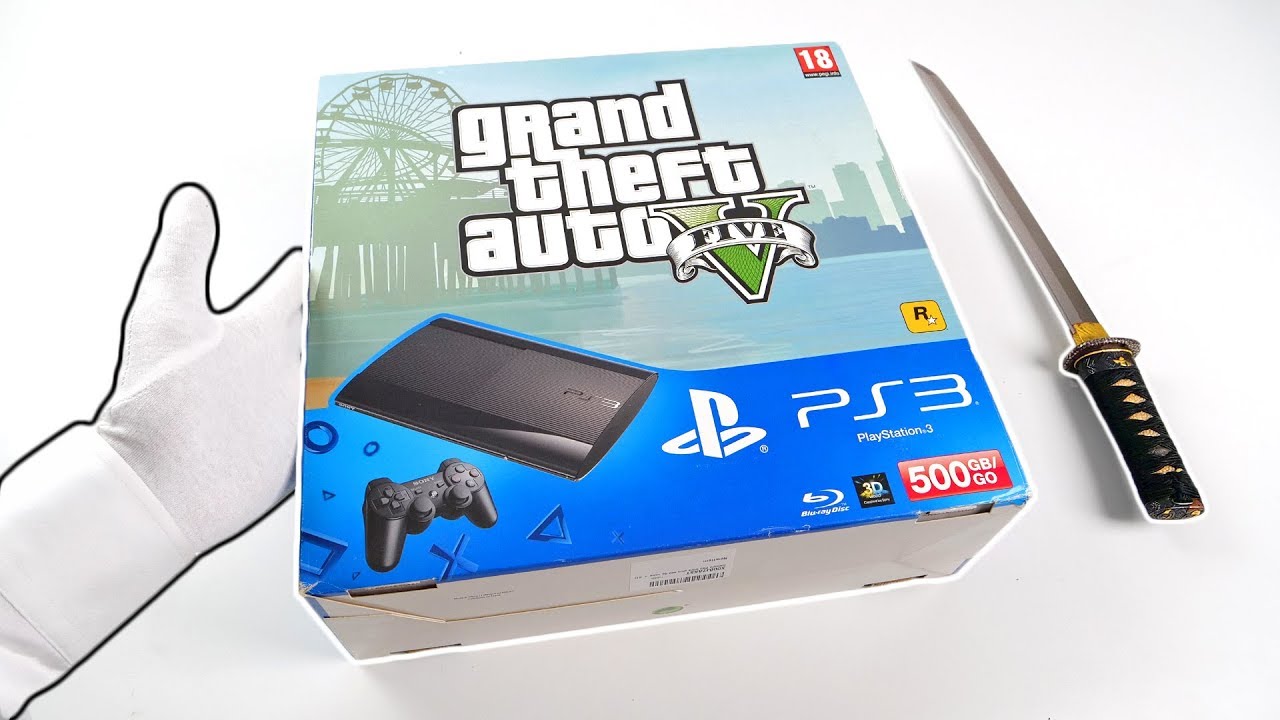 PS3 Super Slim GTA V Console Unboxing 🎮
