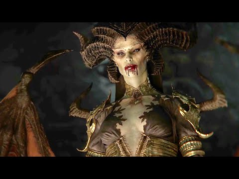 DIABLO 4 Lilith Vs Inarius Cinematic Battle 4K