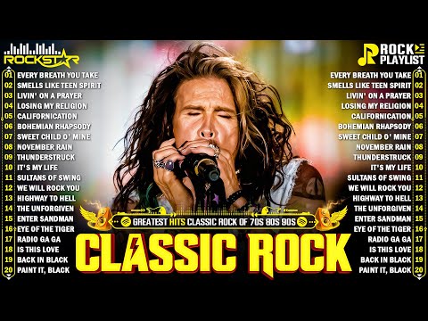 Aerosmith, Bon Jovi, AC/DC, Metallica, Nirvana, Queen 🔥 Classic Rock Songs 70s 80s 90s Full Album