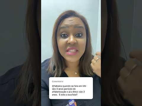 A BNCC define que a alfabetização deverá ocorrer até o segundo ano do ensino fundamental. ￼