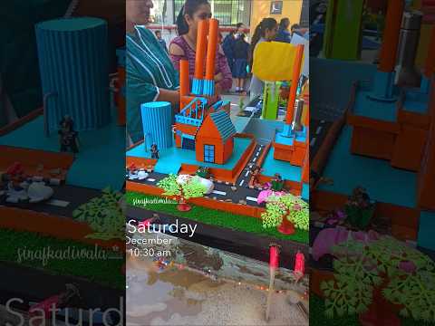 Amazing Pollution Model | Land, Air & Water Pollution Explained with Miniature Setup! #explore